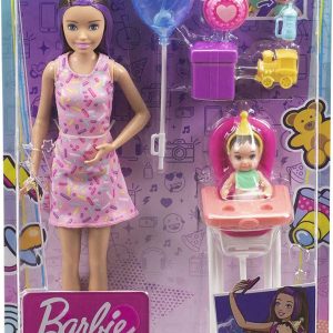 Barbie Skipper Babysitters Inc. Dolls & Playset with Babysitting Skipper Doll, Color-Change Baby Doll, High Chair & Party-Themed Accessories for Kids 3 to 7 Years Old - Image 6