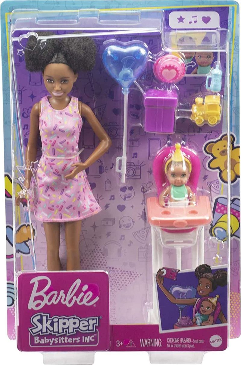 Barbie Skipper Babysitters, Inc. Dolls and Party Time Playset, Black Hair - Image 6