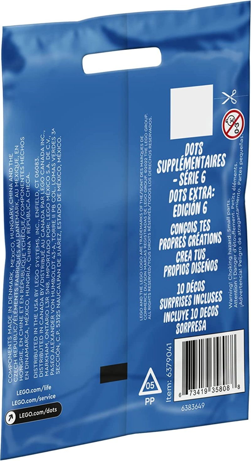 Lego DOTS Extra DOTS – Series 6 41946 Craft Decoration Kit; Decorating Tiles That Make a for Ages 6+ (118 Pieces), Building Sets - Image 4