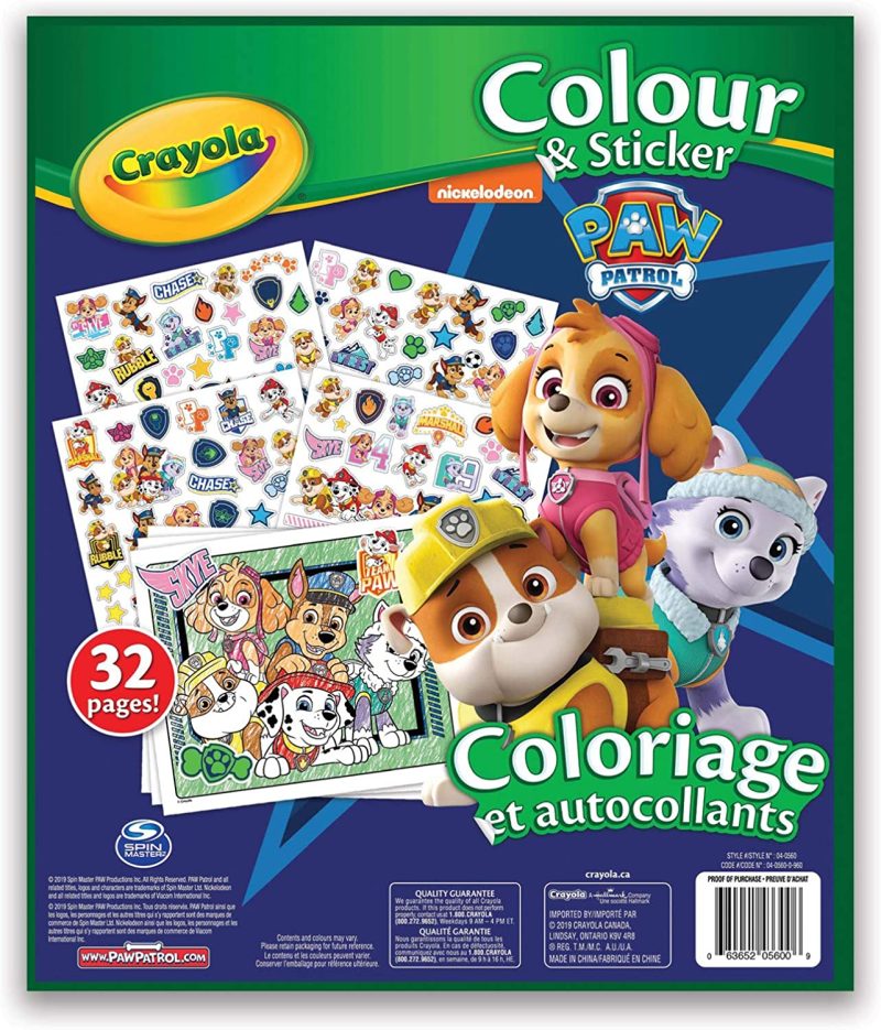 Crayola Colour & Sticker Book Paw Patrol Arts & Crafts - Image 2