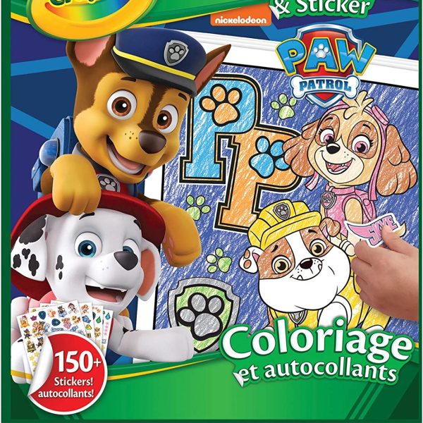 Crayola Colour & Sticker Book Paw Patrol Arts & Crafts