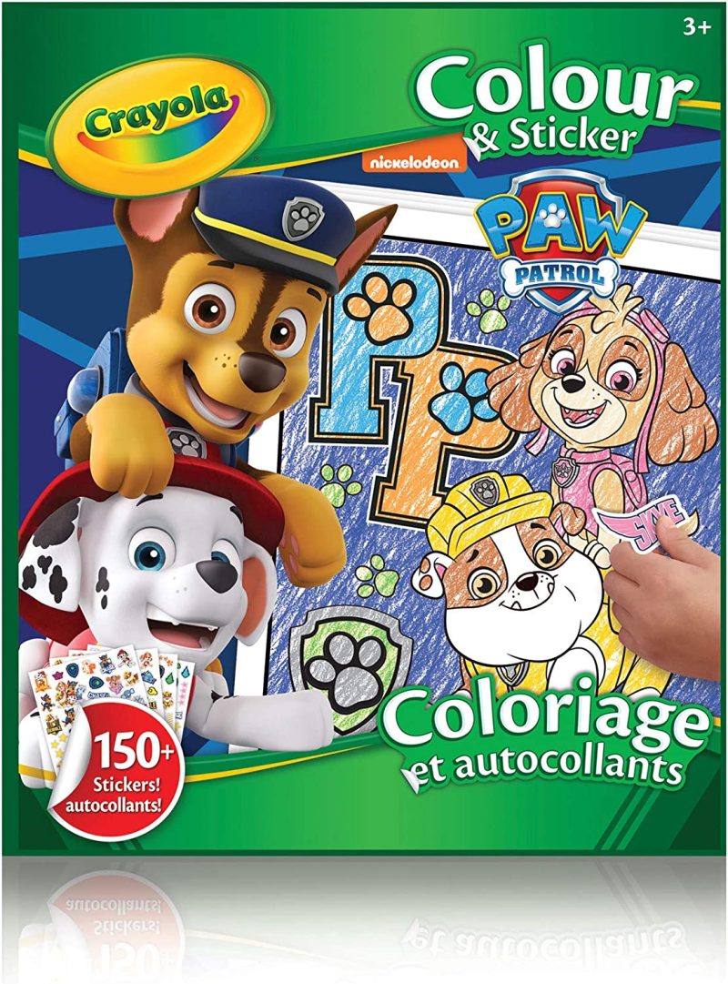 Crayola Colour & Sticker Book Paw Patrol Arts & Crafts
