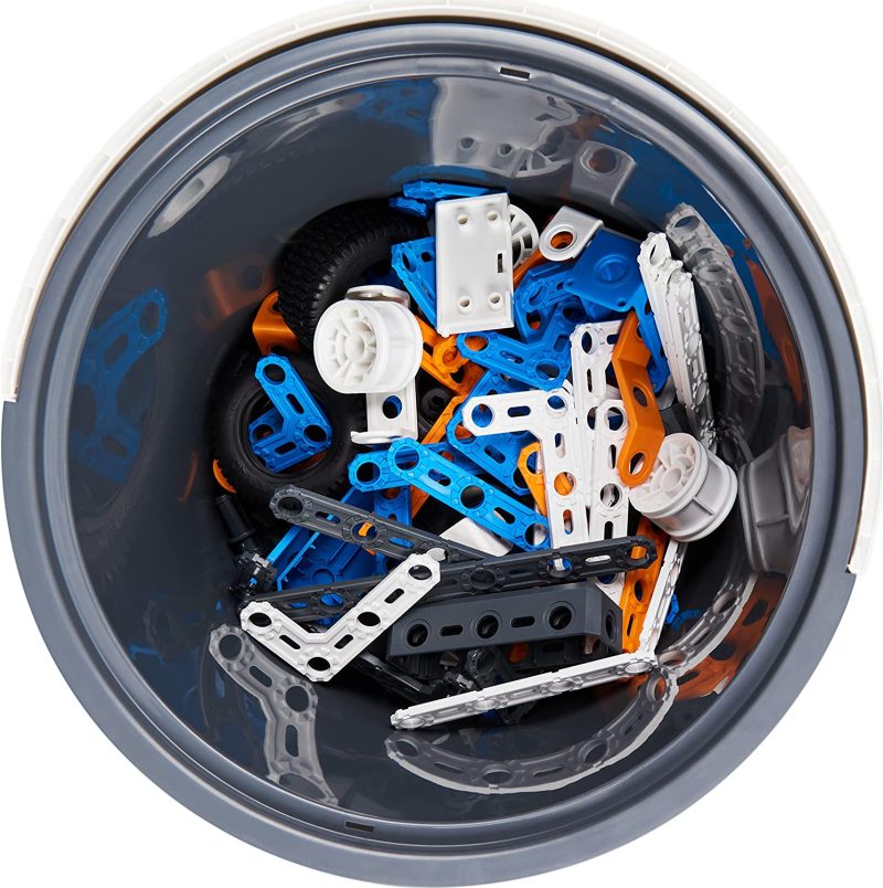 Meccano Junior, 150 pcs Bucket STEAM Model Building Kit for Open-Ended Play - Image 6
