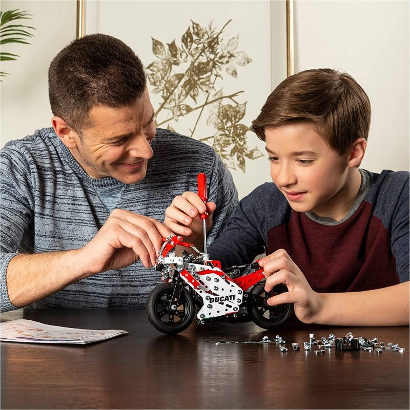 Meccano by Erector Ducati Desmosedici GP STEM Building Kit with Coil-Spring Suspension, for Ages 10 and Up - Image 3