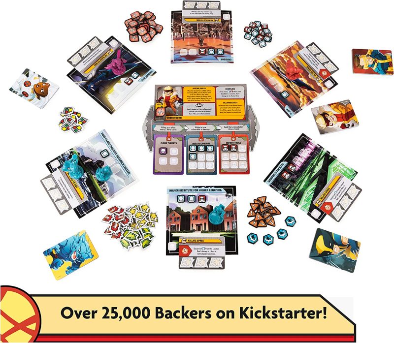 Spin Master Games X-Men, Marvel United Board Game with Cards and Collectible Hero Villain Figurines Party Fun Movie Challenge - Image 3
