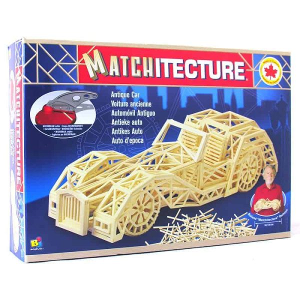 Matchitecture Antique Car Matchstick Model