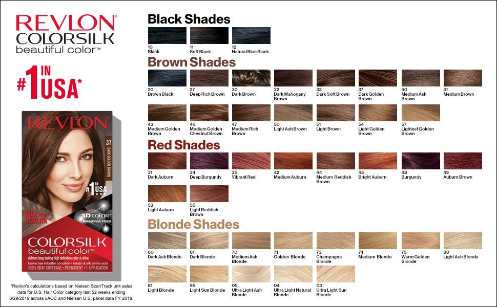 Revlon Hair Dye Hair Color Permanent Radiant Beautiful Color