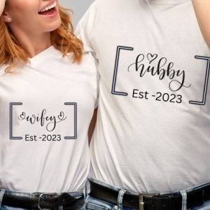 Hubby and Wifey SVG - Mr and Mrs SVG - Love Design - Image 3