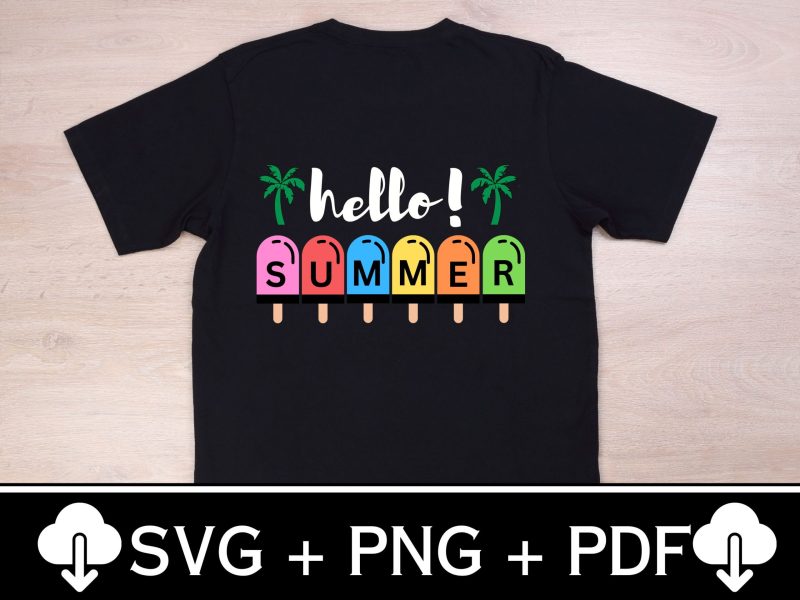 Hello Summer SVG Bundle | Beach, Sun, and Fun | Instant Download - Image 3