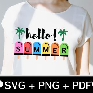 Hello Summer SVG Bundle | Beach, Sun, and Fun | Instant Download - Image 4