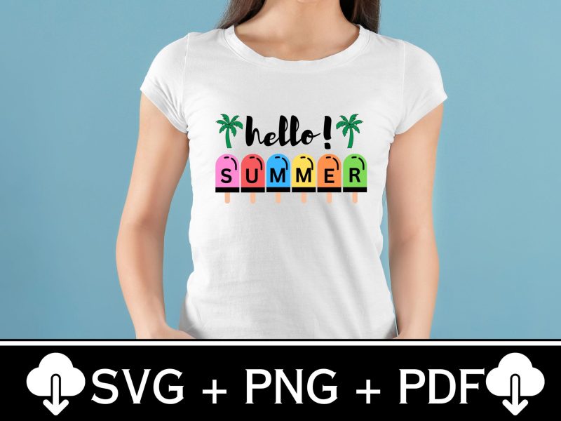 Hello Summer SVG Bundle | Beach, Sun, and Fun | Instant Download - Image 5