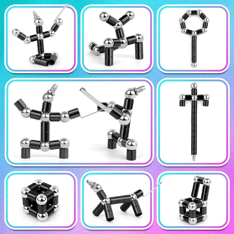 Magnetic Fidget Pen, Fun Stress-Relieving Multifunction Writing Pen Creative Gift for Adult or Friends (Multicolor) - Image 10