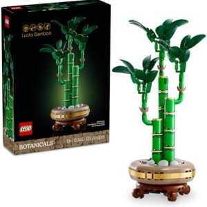 LEGO Botanicals Lucky Bamboo Building Set - Artificial Plant for Indoor Home Décor, Adults Ages 18+ - Fake Plant Decoration for Table, Desk, Office - Gift for Mother's Day - 10344, Building Sets