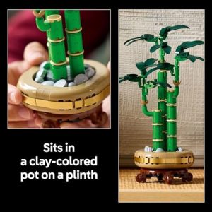 LEGO Botanicals Lucky Bamboo Building Set - Artificial Plant for Indoor Home Décor, Adults Ages 18+ - Fake Plant Decoration for Table, Desk, Office - Gift for Mother's Day - 10344, Building Sets - Image 5