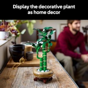 LEGO Botanicals Lucky Bamboo Building Set - Artificial Plant for Indoor Home Décor, Adults Ages 18+ - Fake Plant Decoration for Table, Desk, Office - Gift for Mother's Day - 10344, Building Sets - Image 6